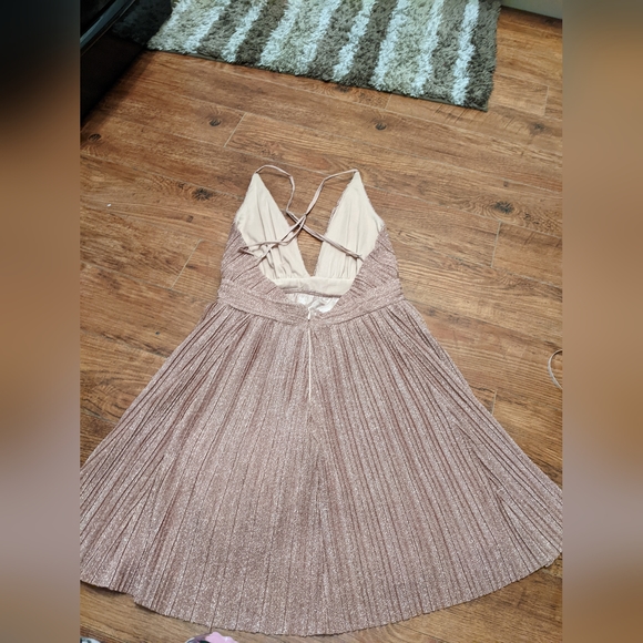 Luxxel glitter v neck prom/special event dress - Picture 3 of 5